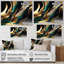 «Green and Gold Agate II», art abstrait sur toile transitionnel-86493190-86493197-119182704