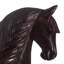 Fière figurine de cheval en cèdre