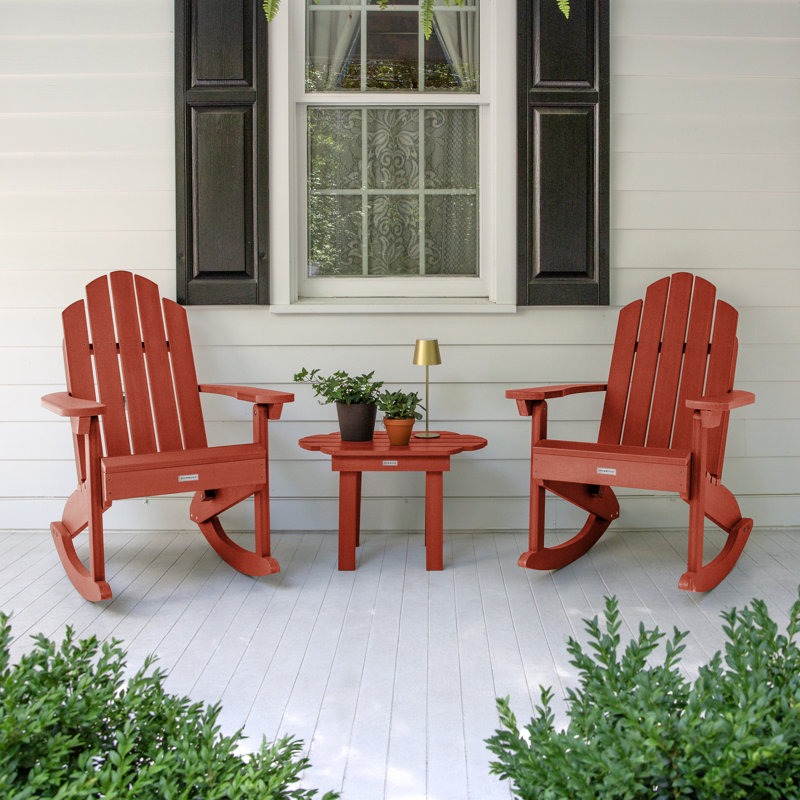 Chaise berçante Anette Classic, Rouge rustique