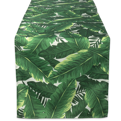 Shahan Banana Leaf Outdoor Table Runner