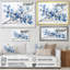 «Blue and Grey Leaves II», reproduction sur toile-1499685021-1499685028