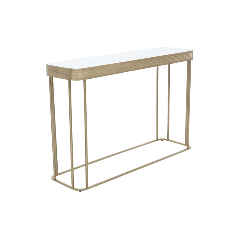Bezno 116cm Glass Top Console Table