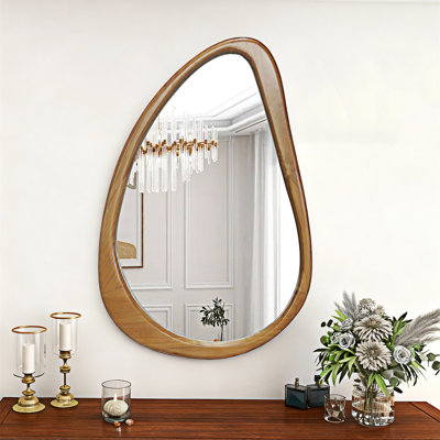 Miroir mural en bois