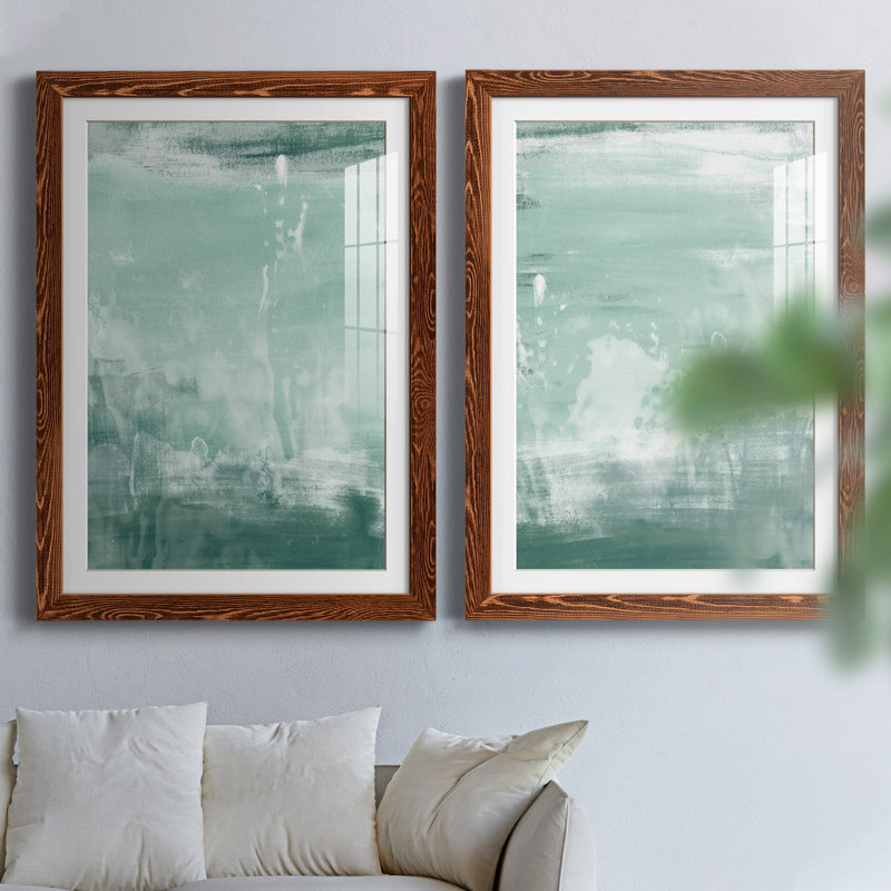 Reproduction encadrée «Coastal Patina» - prêt à accrocher, Papier avec cadre érable, H 43,5 po x l 31,5 po x P 1 po