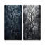 Arbre de nuit gothique gris, ensemble de 3 décorations murales en métal-1462560491