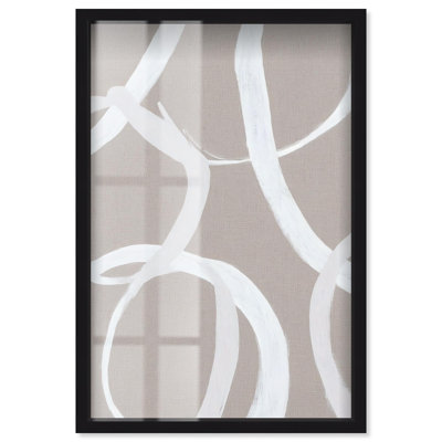 Unbroken Loop Shadowbox Print Boho Gold Wall Art by Art Remedy, Black Frame, 25 x 37