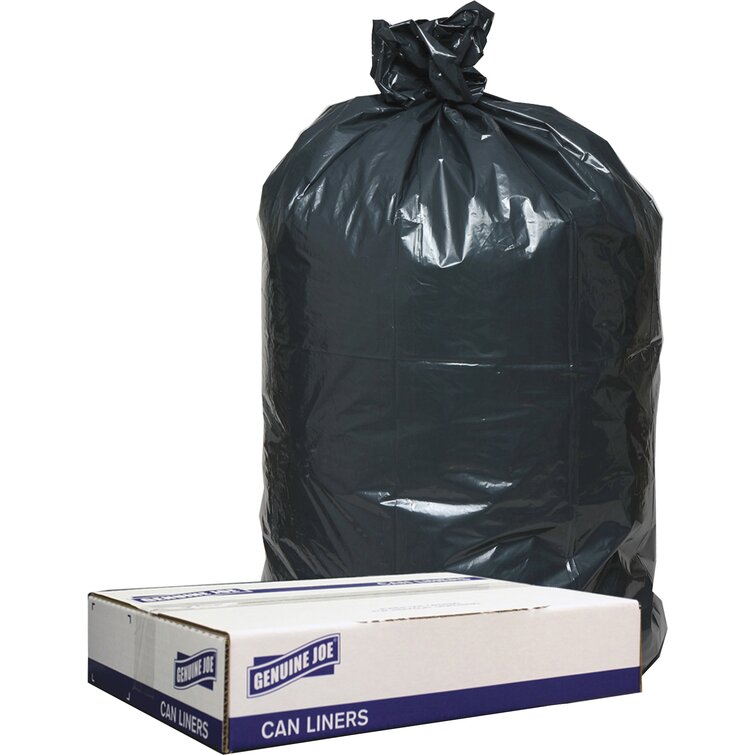 Genuine Joe Polyethylene Plastic Trash Bags - 500 Count 