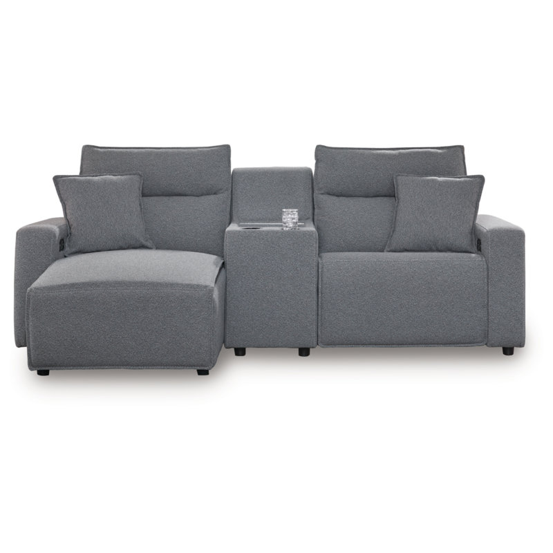 Bodie 3-Piece Power Reclining Sectional With Chaise, Left Hand Facing