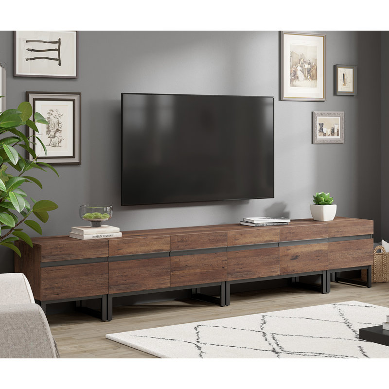 Aadam Modern TV Stand, 4 In 1 Entertainment Center TV Console With Storage Cabinets And Metal Base,Media Console For Living Room