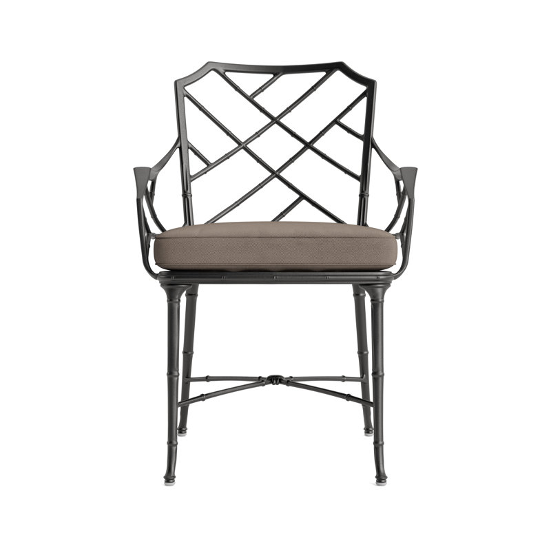 Calcutta Outdoor Dining Chair, Fusion Dove, Textured Pewter