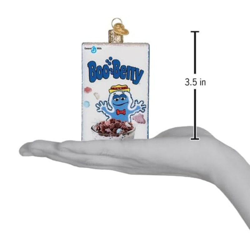 Ornement en verre soufflé pour sapin, Boo Berry Box