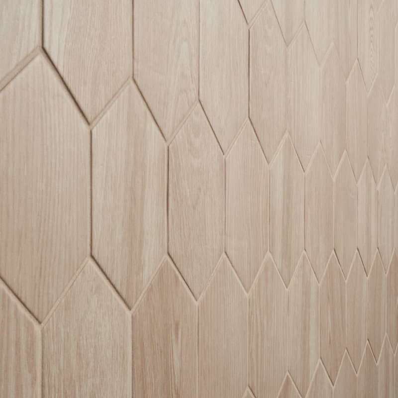 Morocco 4x8 Picket Matte Porcelain Tile, Oak Beige, No Pattern