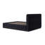 Grand lit en velours Dendy, bleu marine