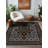 Minna Collection Digital Print Cotton-Polyester Gray Floral Rug-1039587785