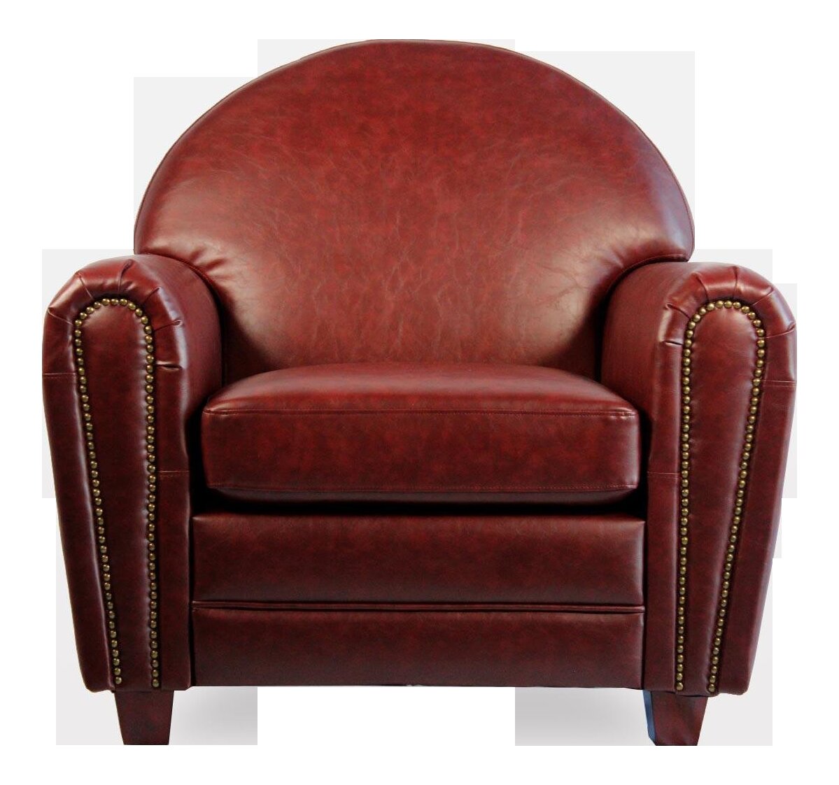 Parisian leather on sale club chair