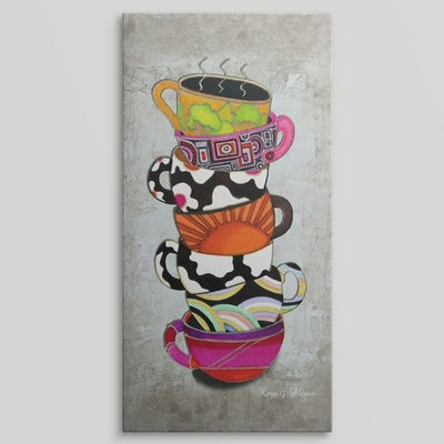 « collection » par megan duncanson, reproduction d’art Stacked Hot Cuppa
