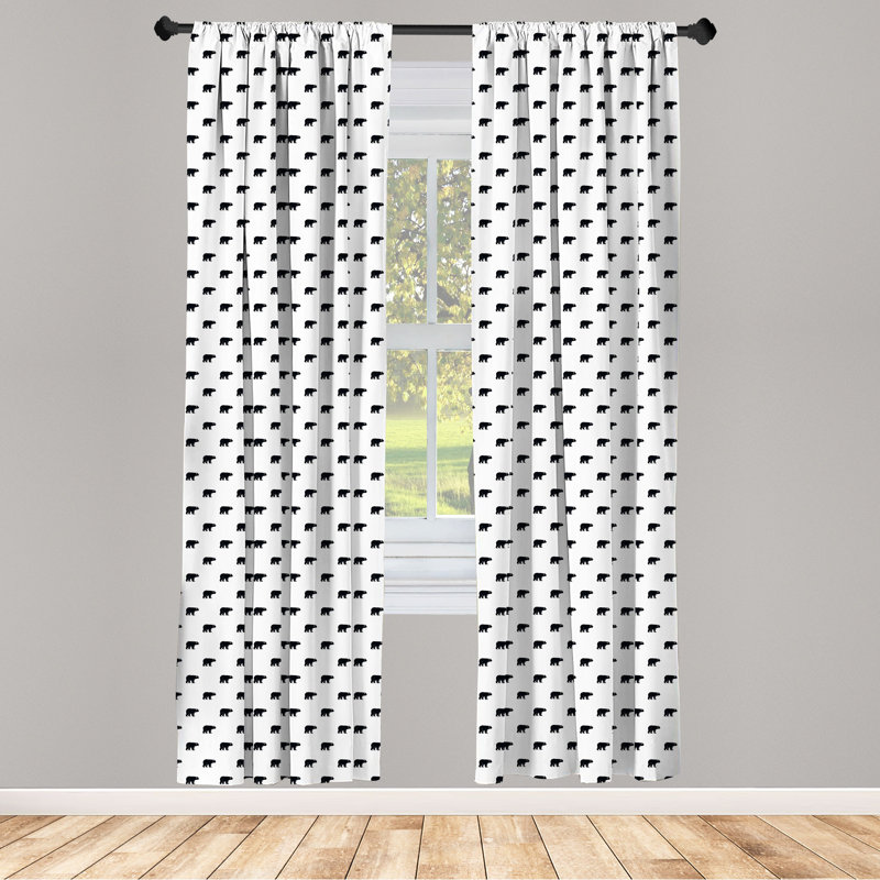 Panneau coulissant semi-diaphane avec passe-tringle Bear, 28 po x 63 po