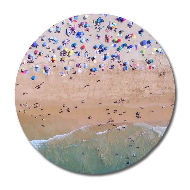 Summer Days - Photographie sans cadre, H 46 po x l 46 po x P 1,5 po, Aluminium