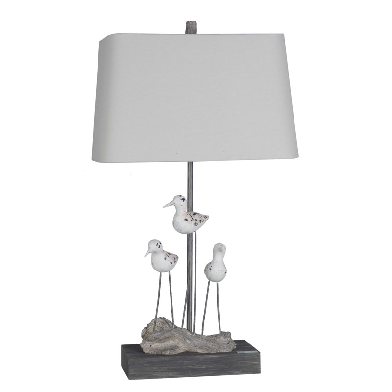 Polyresin Table Lamp with LED Bulb
