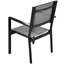 Ensemble de table et chaises d'extérieur en acier gris-50796209