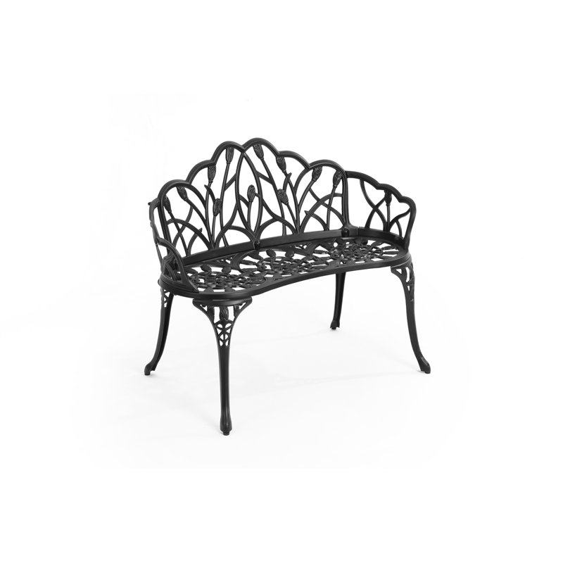 Banc en fonte d'aluminium (excluant la table), Noir