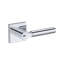 Lake Forest Keyed Entry Lever with Contemporary Square Rose in Lifetime (PVD) Polished Nickel-1890954982