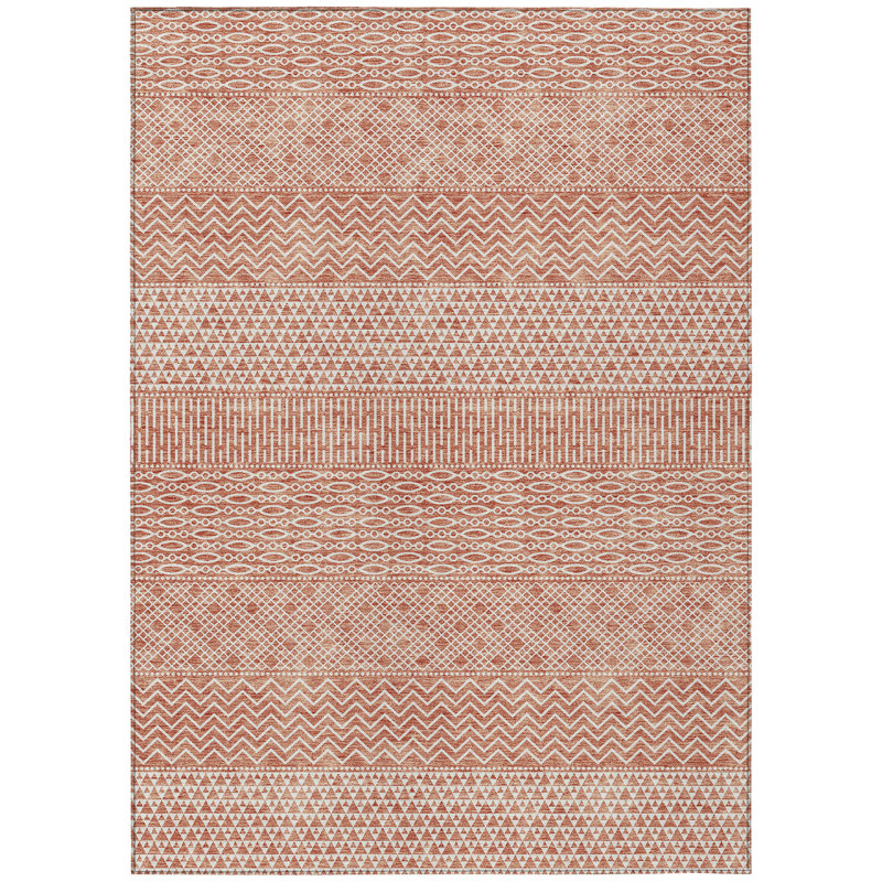 Tapis intérieur lavable à chevrons ivoire 3 pi x 5 pi