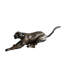 Grand décor de faune en aluminium accroupi Prowling Panther 59 po x 16 po x H 21 po