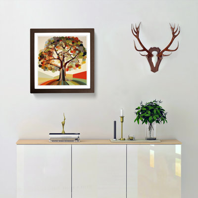 Oak Tree Constructivism - Framed Print
