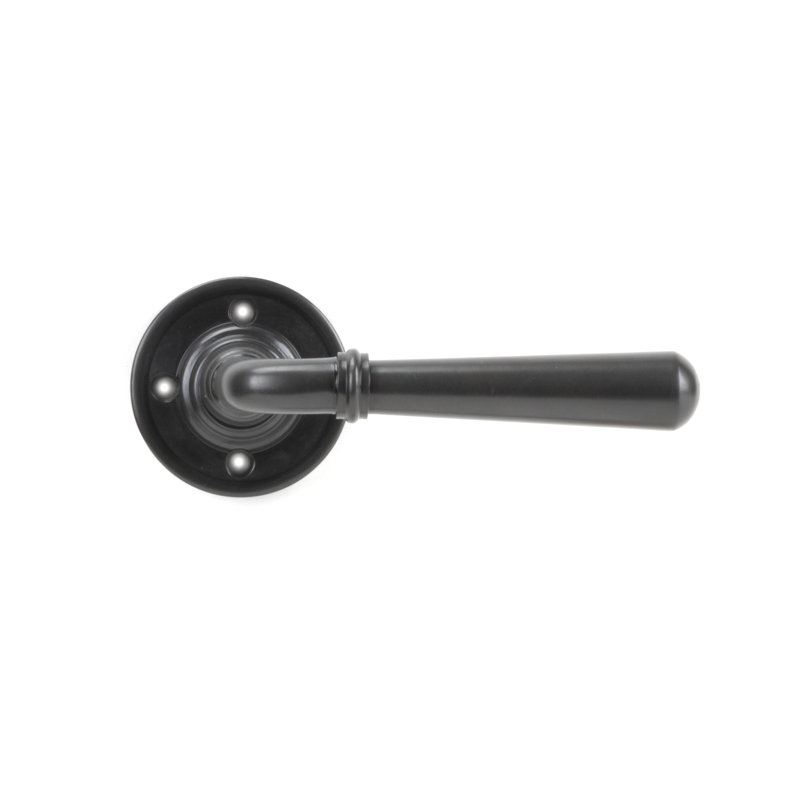 Newbury Lever on Rose Set - Unsprung, Aged Bronze