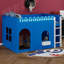 Lit mezzanine pour enfants avec guirlande lumineuse à DEL, barrière de sécurité, espace de jeu sous le lit-744161095-744161097