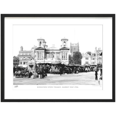 Kingston Upon Thames, Market Day 1906 by Francis Frith - Single Picture Frame Print