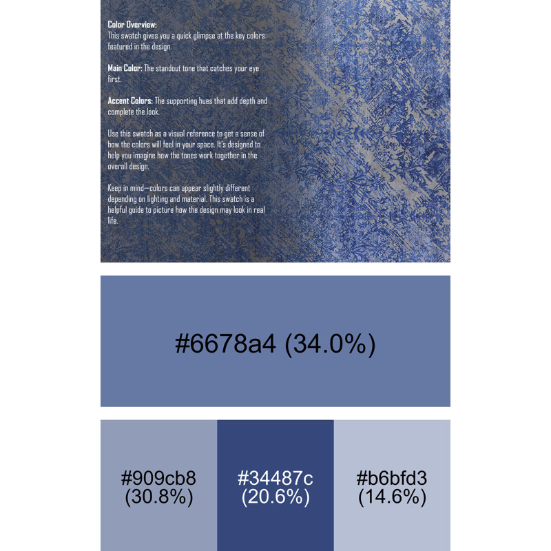 Tapis bleu Caylor, Rectangle 8 pi x 12 pi