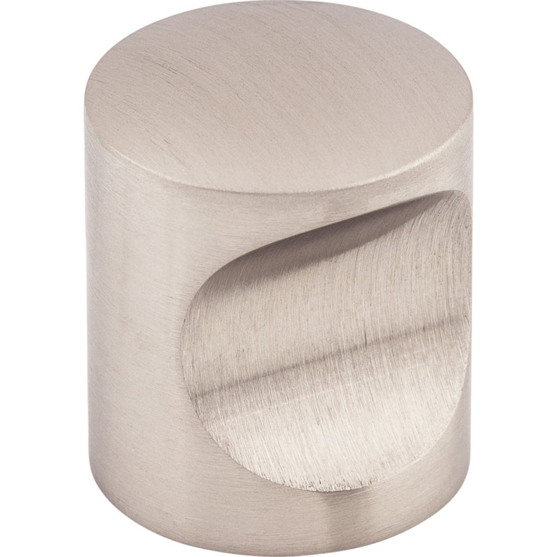 Indent 5/8" Diameter Round Knob, 1" Knob Diameter