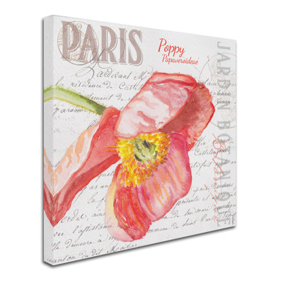 « paris botanique red dépilament » par jennifer redstreake, reproduction d’art sur toile tendue