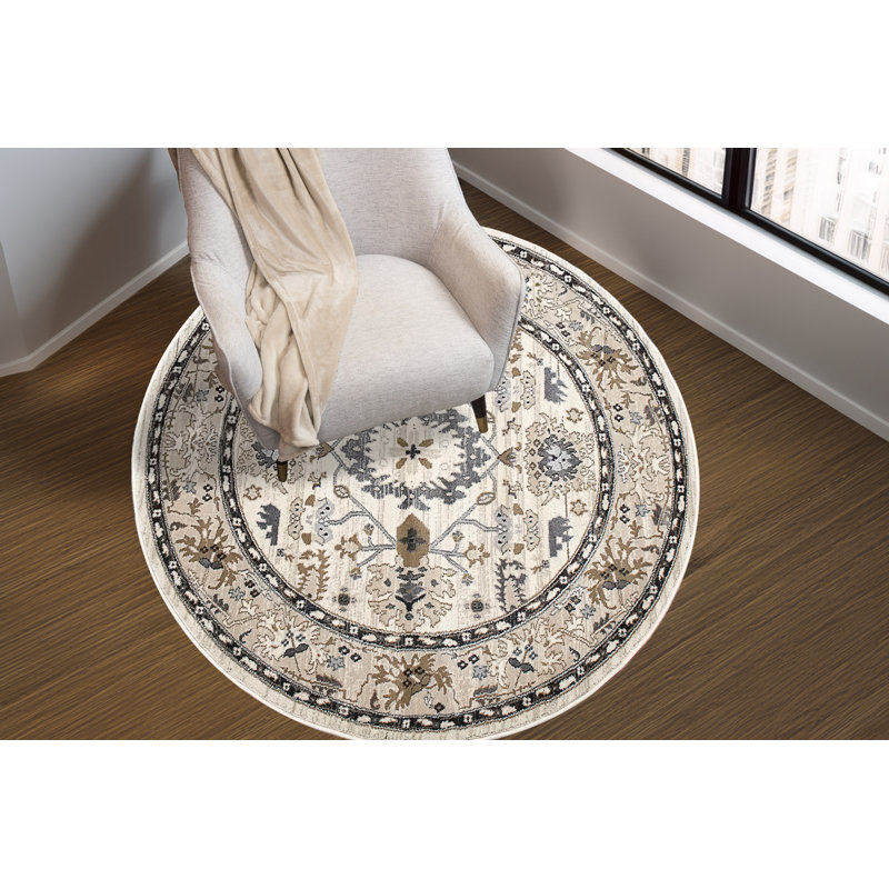 Mishawaka Oriental Indoor Rug, Round 5'3"