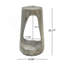 Table d'appoint d'extérieur, table de bout à conception creuse, tabouret de jardin pour patio, table d'appoint décorative pour terrasse de balcon sur la plage, béton léger, texture semblable au bois-1102501432
