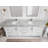 Aberdeen 84 " W Freestanding Standard Free Standing 2 Double Vanity Bathroom Vanity With Quartz Top-74877085-74879080