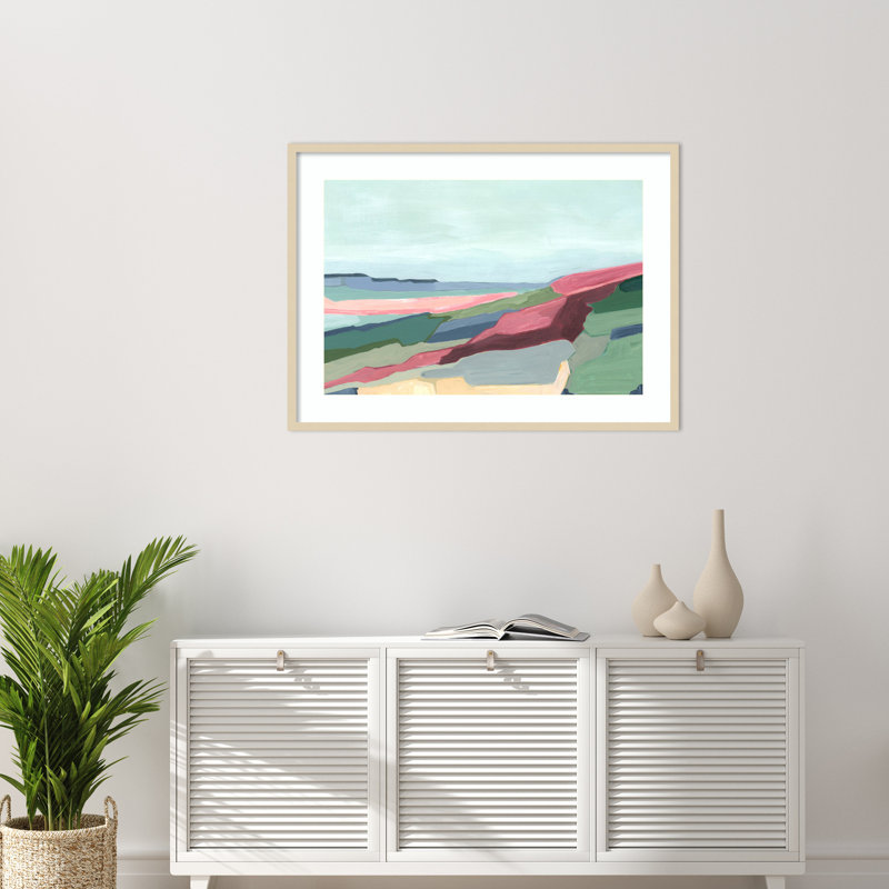 «Rhythm of colours» par Andrea Mejia, reproduction d'art encadrée sur bois, H 30 po x l 41 po