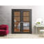 Porte de grange en bois lambrissé sans trousse de quincaillerie d'installation-93660758-93660745