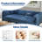 104.5" Wide Reversible Modular Seating Component with Ottoman-1495289784