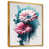 Toile avec cadre flottant or