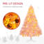 Arbre de Noël de 6 pi de hauteur avec branches, 250 lumières DEL et 1000 pointes, pour un décor festif, arbre de Noël-422048231