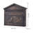 Cast Aluminum Locking Wall Mounted Mailbox