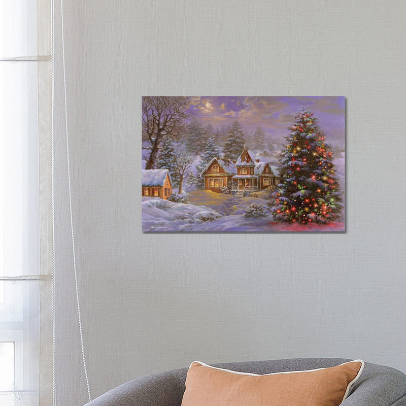 Gilded Storm III by Chris Paschke - Print on Canvas, 45.72 cm H x 45.72 cm W, Brown 2 Framed Canvas