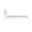 Lit plateforme simple en bois de style Mid-Century moderne avec finition blanche-2090704026