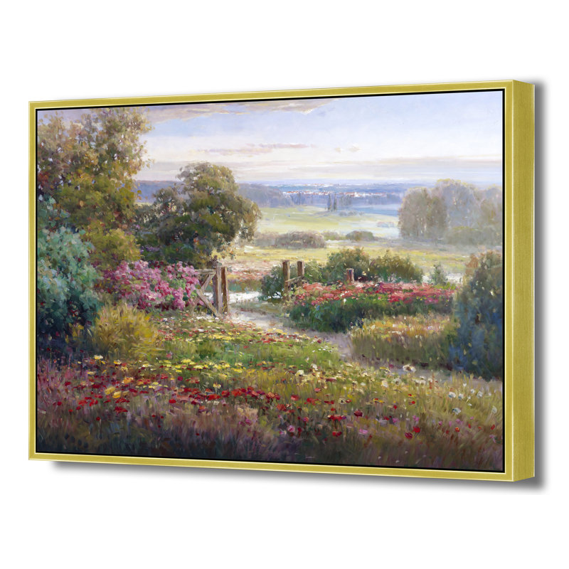 Gate To The Meadow Print, 32" H x 42" W, Gold
