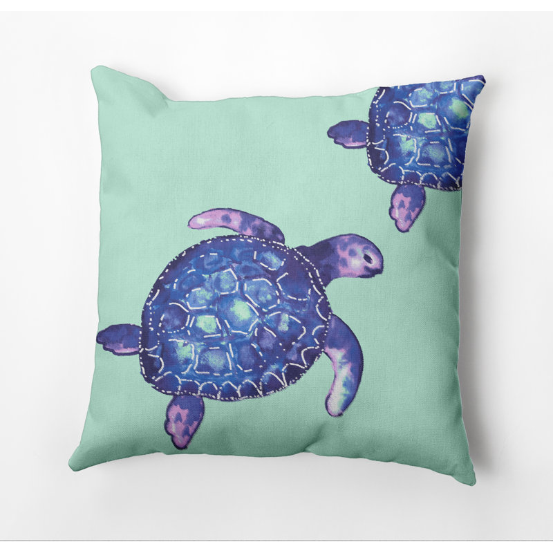 Housse de coussin d'extérieur carré Beach Insert, Aqua, 20 po x 20 po