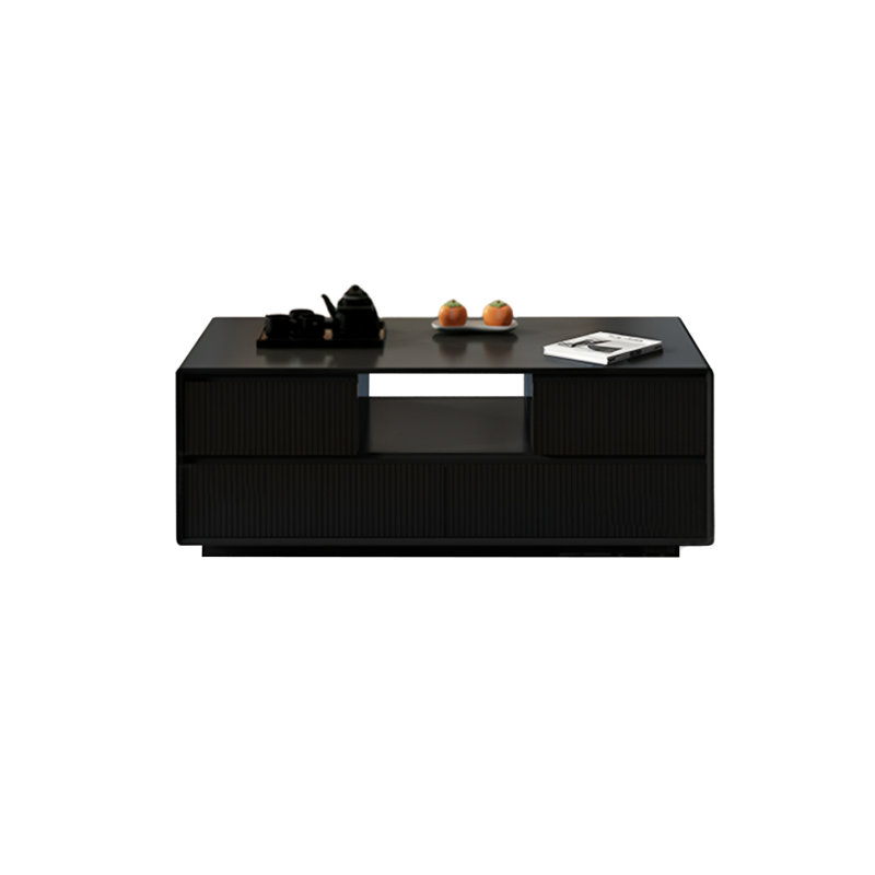 Table basse Modern, H 19,68 po x L 47,24 po x l 23,62 po, Noir