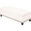 Banc de rangement, beige, bouton, mélange, charnière étroite, pour repose-pieds dans le salon et couloir